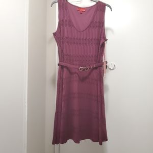 NWT | Jennifer Lopez | lace fit & flare dress | size XL | Grape Color